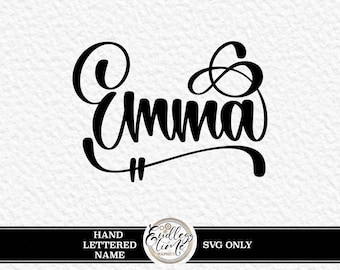 Emma Name SVG | Digital Hand-Lettered Design | SVG Download