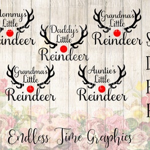 Mommy&#39;s Little Reindeer SVG. Little Reindeer SVG. Christmas SVG Bundle. Svg Cut File  Bundle. Daddys Little Reindeer. Christmas Cut File 311