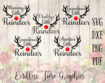 Mommy's Little Reindeer SVG. Little Reindeer SVG. Christmas SVG Bundle. Svg Cut File  Bundle. Daddys Little Reindeer. Christmas Cut File 311