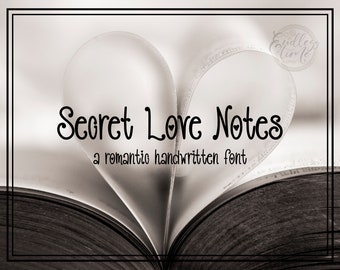 Secret Love Notes - A Multilingual Valentine's Day Font