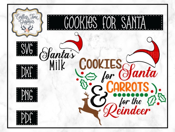 Download Free Cookies For Santa Svg Carrots For Reindeer Svg Santa S Etsy SVG DXF Cut File