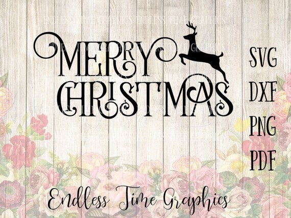 Download Free Merry Christmas Svg Vintage Christmas Svg Christmas Cutting Etsy SVG DXF Cut File