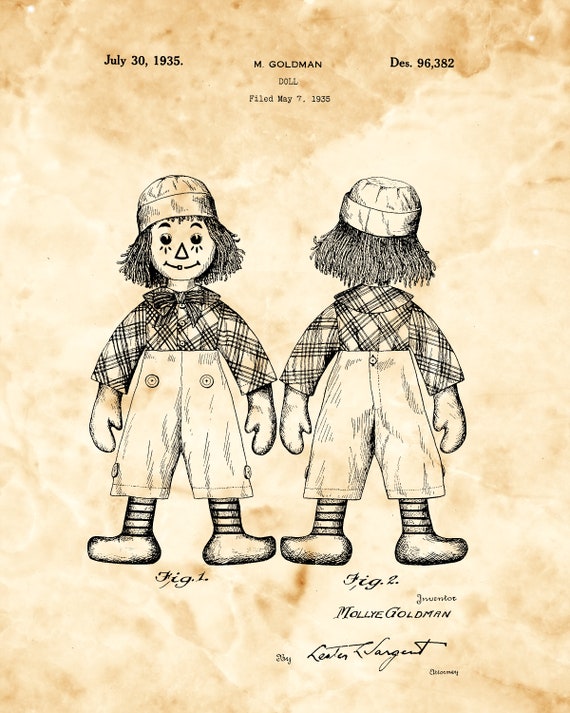 Vintage Doll Drawing