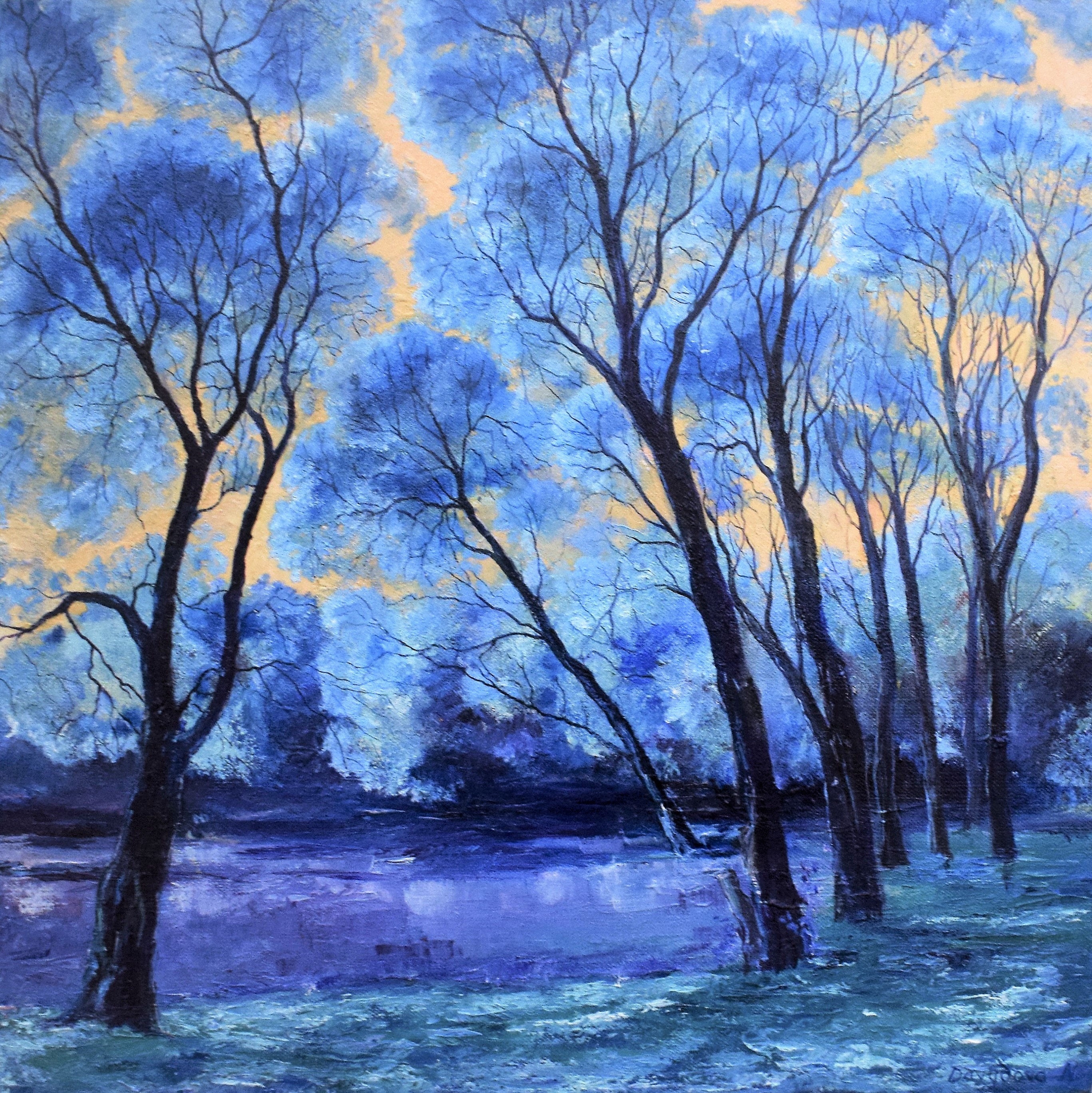 Love By The Lake Oil Painting Art For Sale