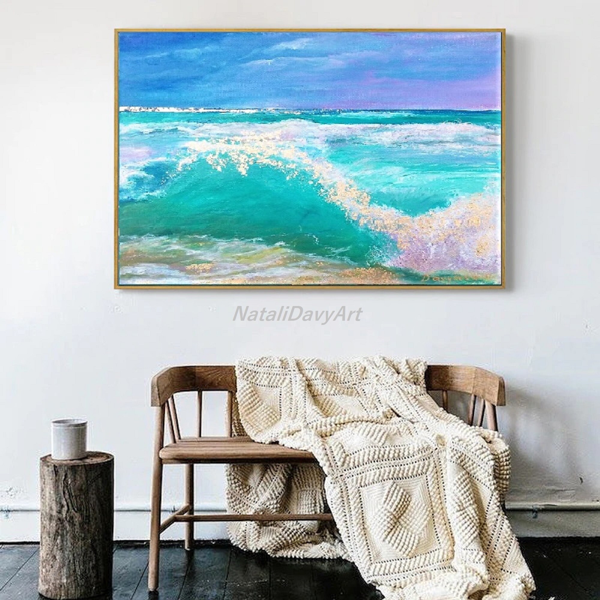 Sea Painting Canvasoriginal Marine Paintingart Etsy UK