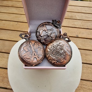 Vintage pocket watches, Quartz, individually available, in various styles. Fully working.