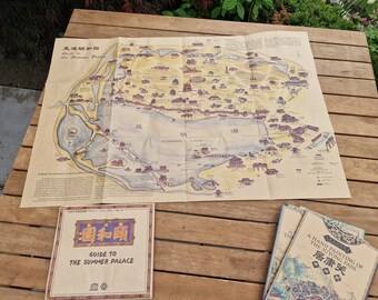 Beijing World Heritage Site Print: Hand-Painted Summer Palace