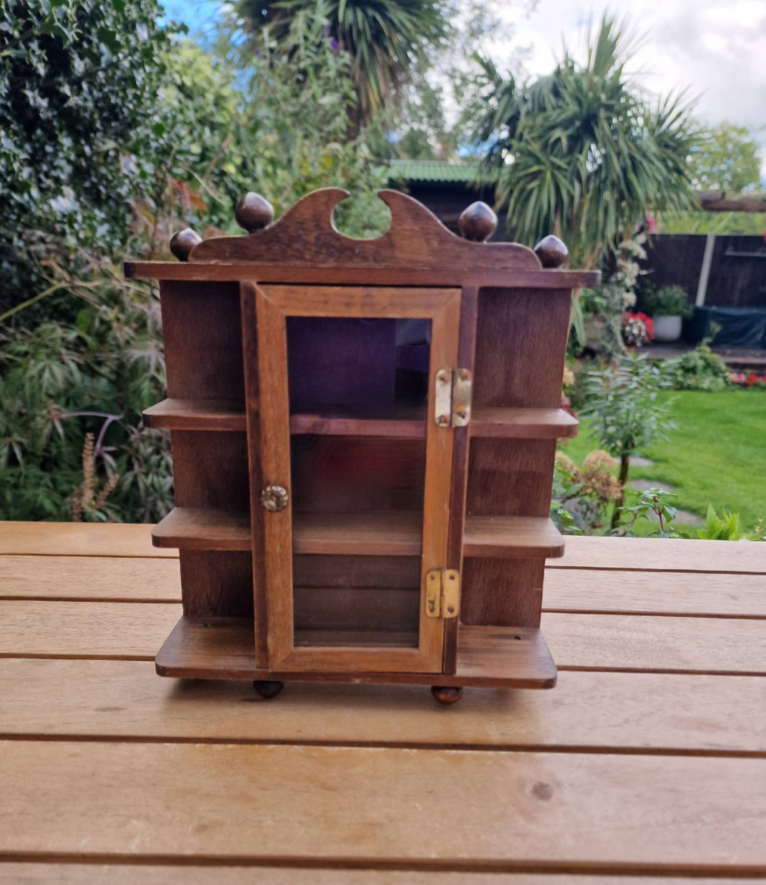 Vintage Wooden Display Case Wall Mounted With Glass Door. Etsy UK