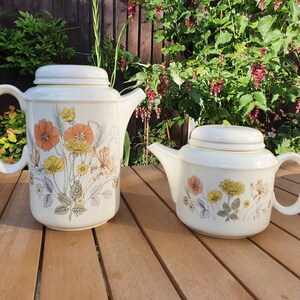 Vintage J/&G Meakin COLONIAL GARDEN Ironstone Tall Coffee Pot Green Roses