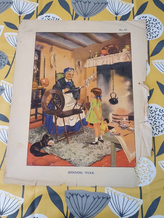 Vintage Print Poster Double Sided With 