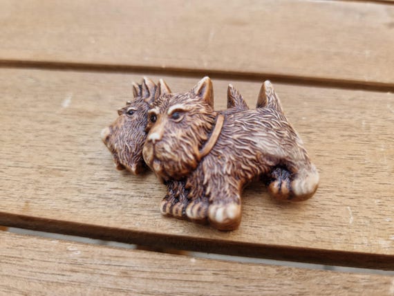 Broche Chien Scottie En Cristal - Pin's Animal Vétérinaire K-9 - Neuf Sans Boîte