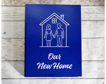 New Home Folder, A4 Ring Binder, Custom Made File, Document Holder, House Paperwork, Personalised, Bill, Manuals, Important Information