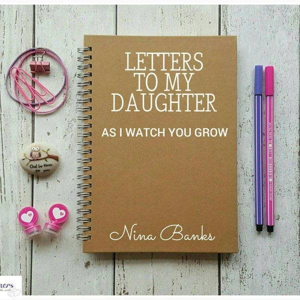 Cartas personalizadas para mi hijo/hija, diario para recién nacidos, regalo para baby shower, mamá, futuros papás, nuevos padres, recuerdo, memorias, notas