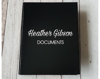Carpeta A4 con nombre personalizado, archivador de anillas, papelería, hecha a medida, material de oficina, carpeta escolar, profesional, documentos comerciales