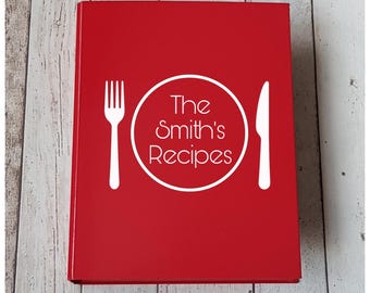 Personalised Family Recipe Folder, A4 Ring Binder File, Custom Made Stationery, Personalised Gift, New Home, Heirloom, Keepsake, Organise