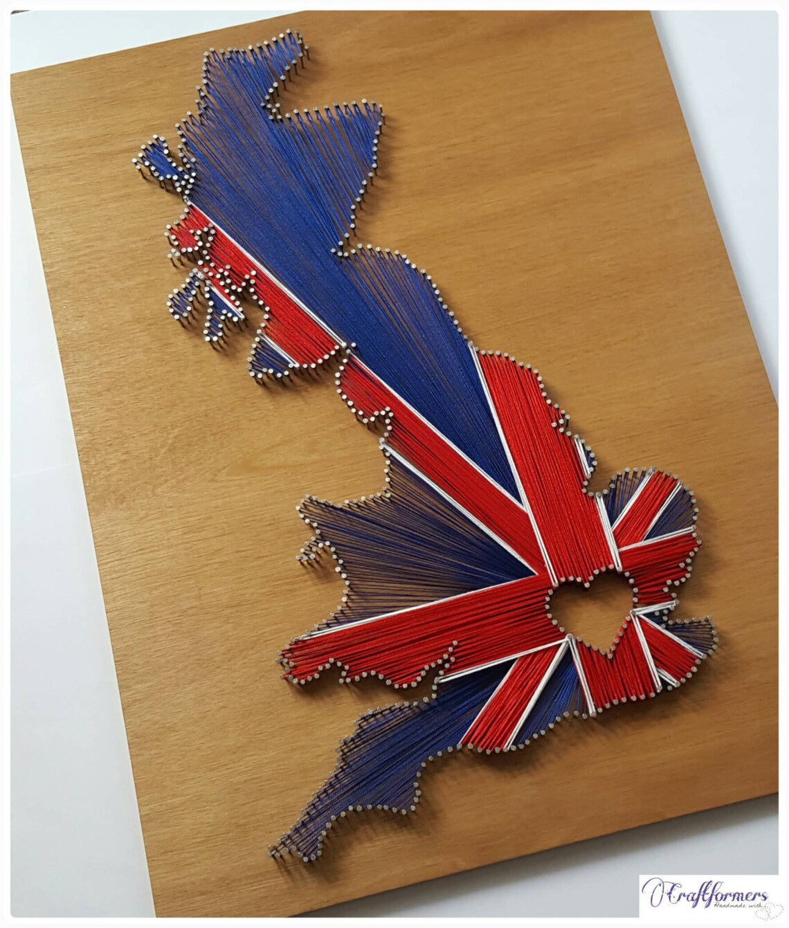 Personalised Gift UK String Art Union Jack British Flag Etsy