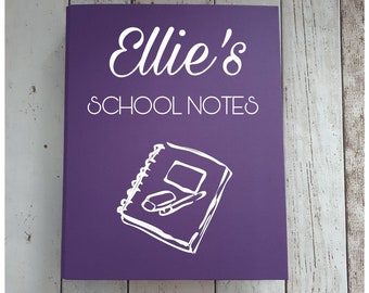 Personalised Folder, A4 Ring Binder Folder, School Notes, Documents, Paper Storage, Files & Folders, Custom Made Stationery, Office Supplies