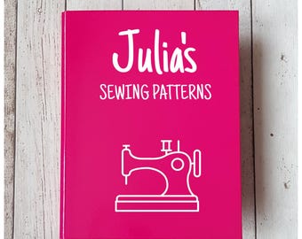 Personalised Sewing Patterns Folder, A4 Ring Binder File, Stationery, Office Supplies, Custom Made Gift, Sewing Machine, Organise, Hobby