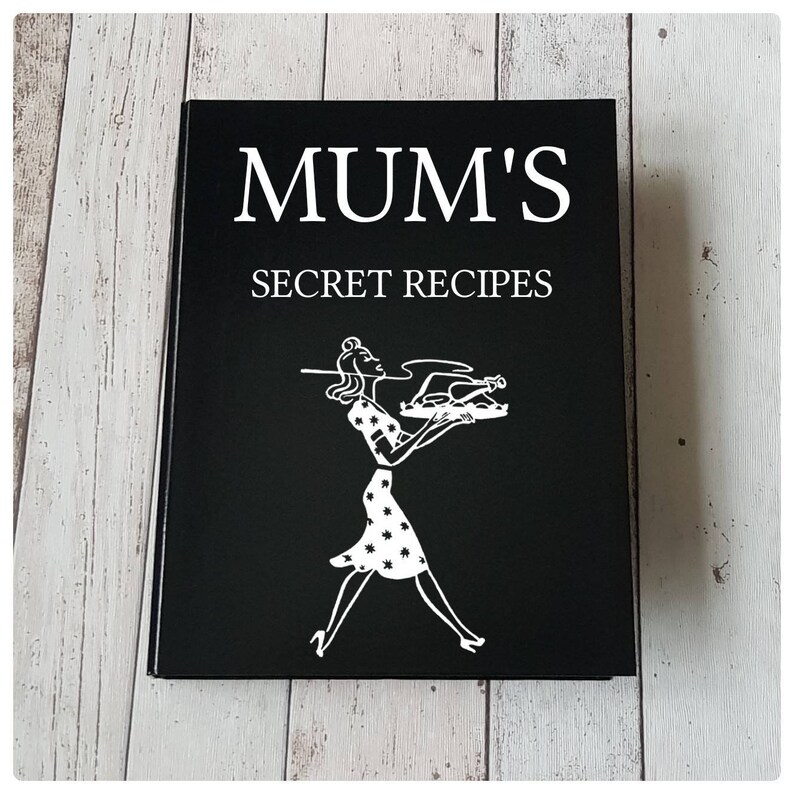Personalised Recipe Folder Mum's Secret Recipes A4 Ring Etsy Australia