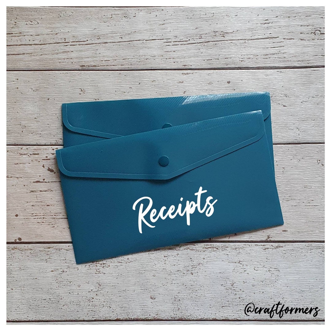 Personalised Plastic Wallets, Cheque Sized Stud Wallet, Envelope