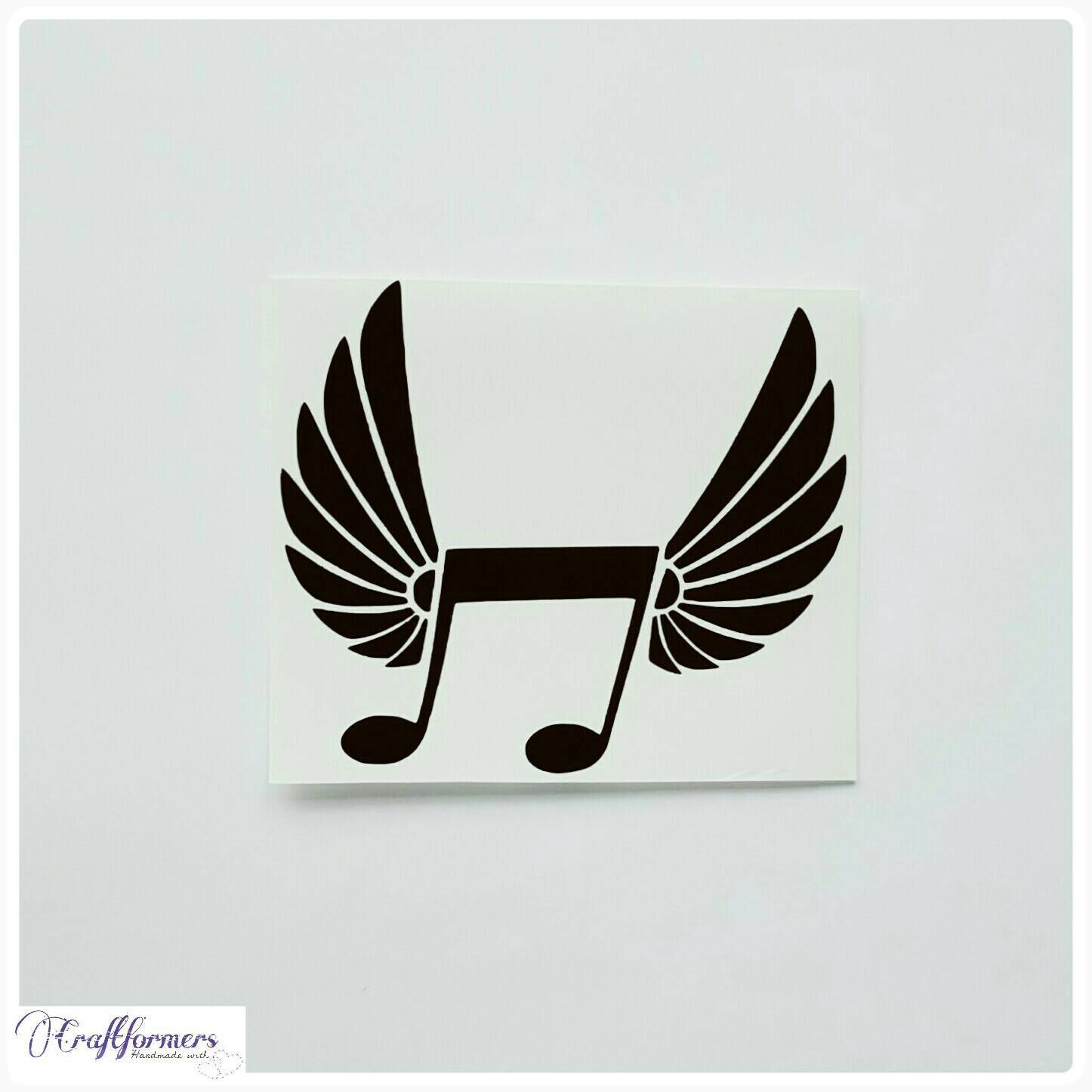 Music Vinyl Decal Musical Notes Music Heart Love Music Etsy UK