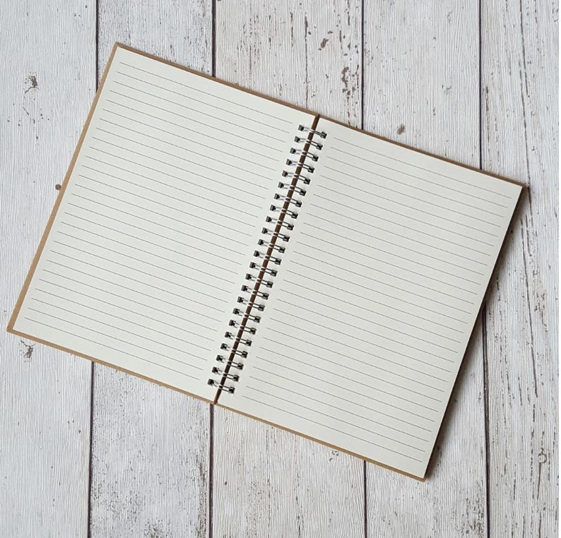 A5 Hardback Notebook, Stationery Gift, Diet Journal, Customised Stationery Supplies, Personalised Journals, Gift Ideas, Diet Planner Bild 2