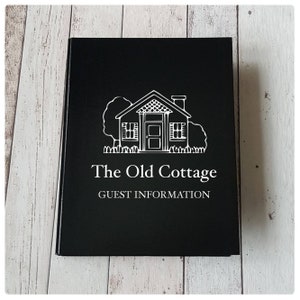 Guest Information Folder, A4 Personalised Files & Folders, Document Holder, Holiday Home Information Folder, Custom Made Stationery Folders