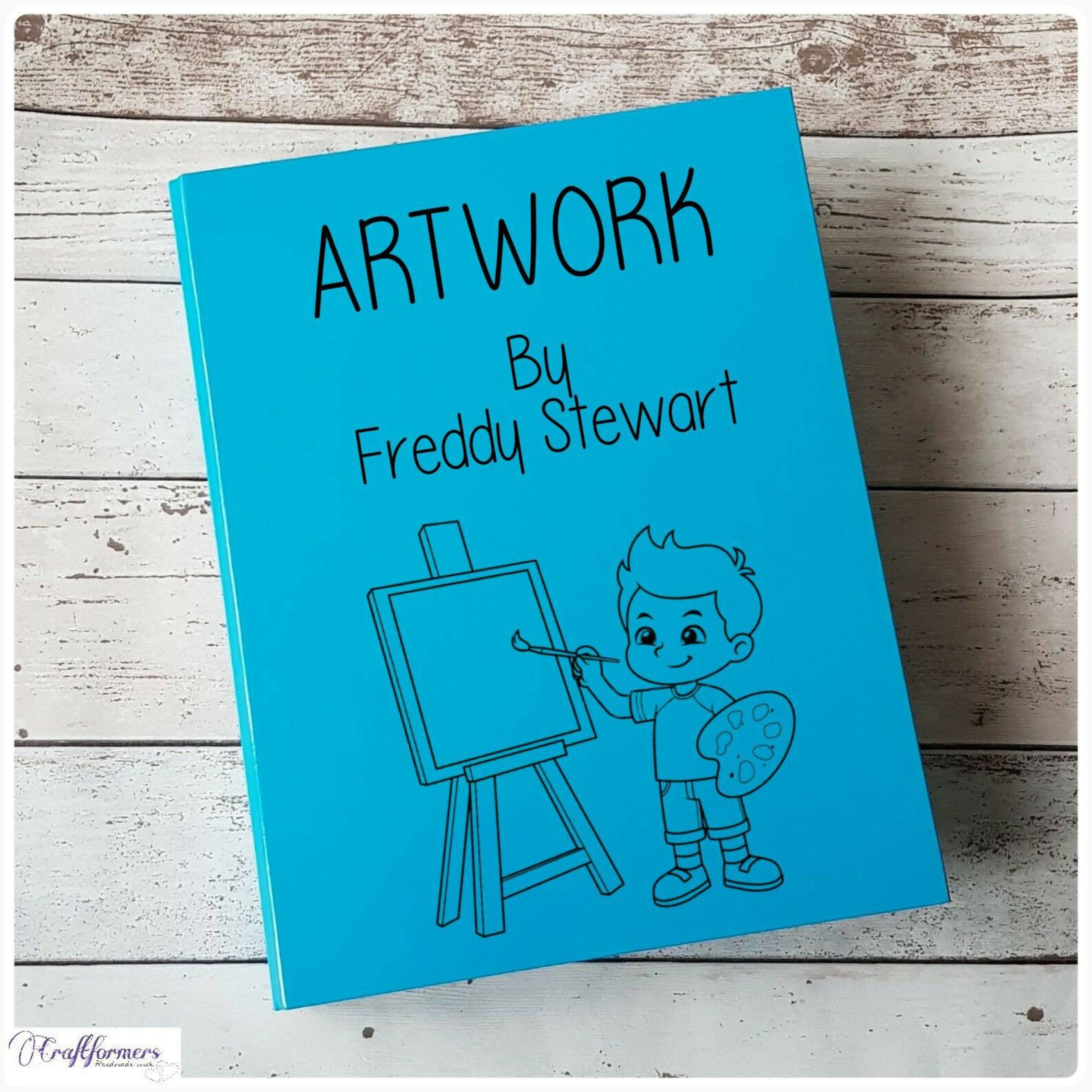 Personalised Artwork Folder, A4 Ring Binder, Files &amp; Folder, Drawings ...