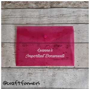 Portafoglio in plastica neon personalizzato A5, portafoglio con borchie, portadocumenti a busta, portafoglio con bottone automatico, porta ricevute, organizzatore, cancelleria aziendale