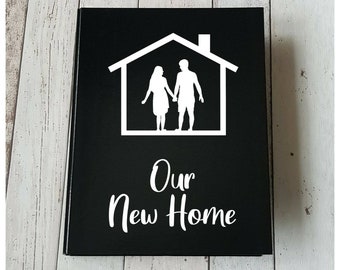 New Home Folder, A4 Ring Binder, Custom Made, Files & Folder, Document Holder, House Paperwork, Personalised Document Holder, Home Folder