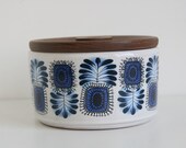 Jar with wooden lid by Adco Holland Retro