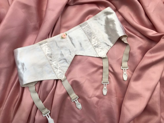 Reserved Suspender Belt Garters Hosiery Stocking Holder Sexy Boudoir  Lingerie Button Handmade