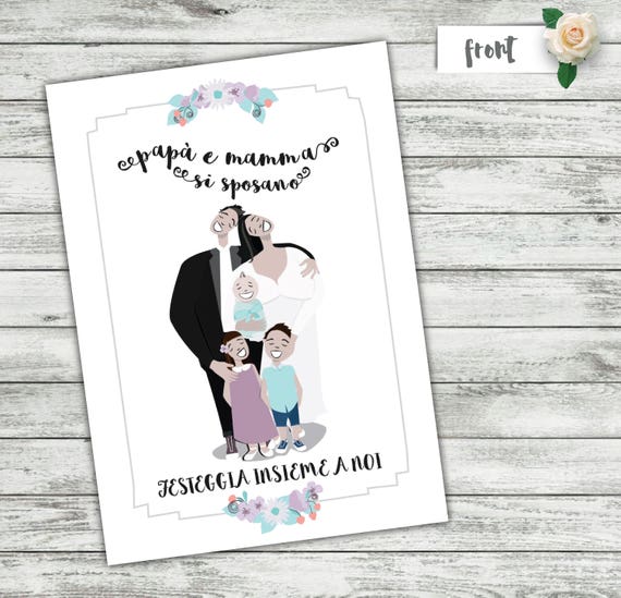 kids wedding invitation wedding invitation kids announce etsy