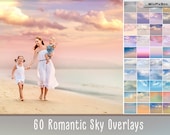 60 Romantic Sky Overlays, Pastel sky, sky overlay, english sky, realistic sky, photoshop overlay, overlays, beach sky, clouds, gimp, skies