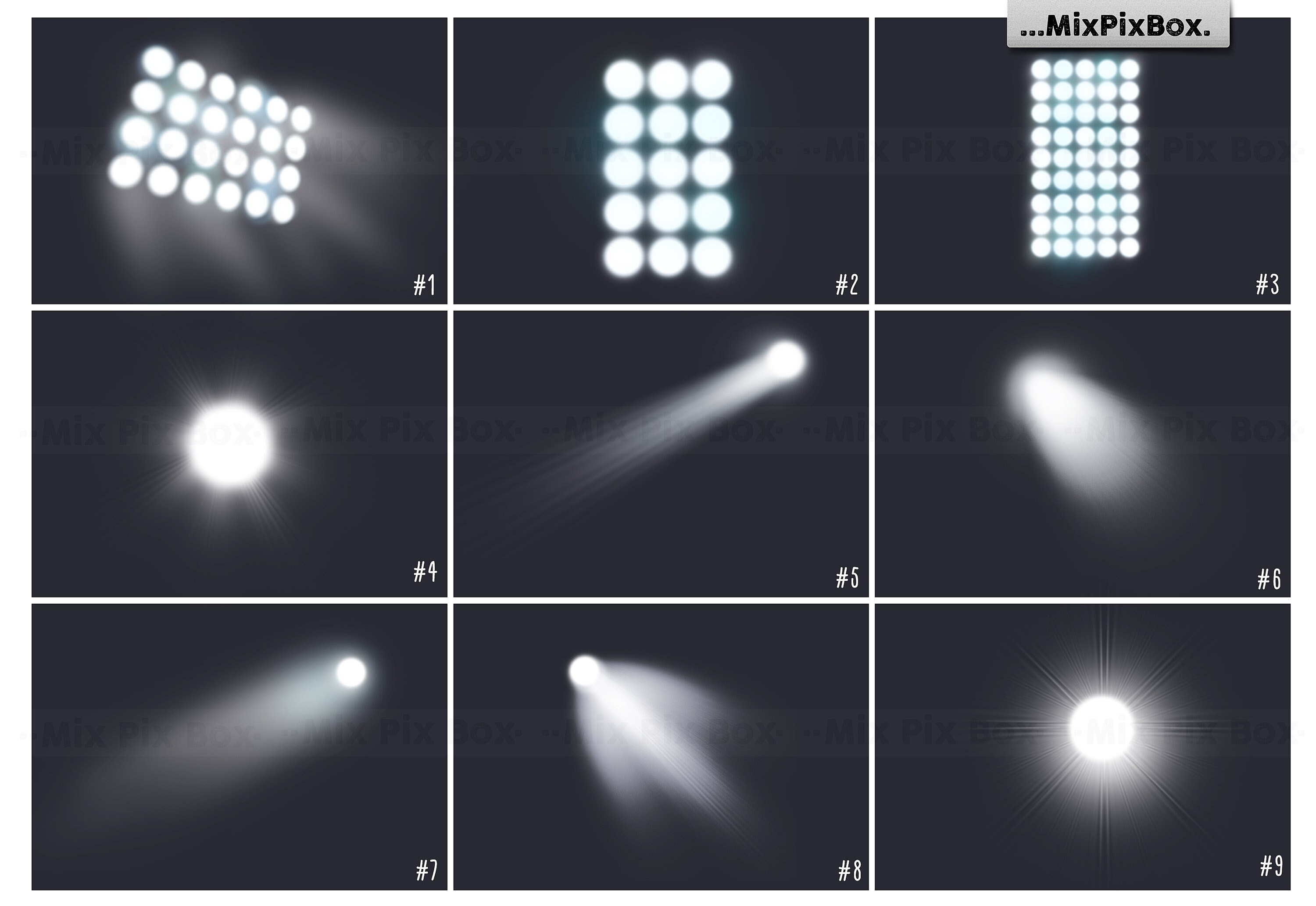 Stadium Lights Sports Backgrounds overlays Etsy