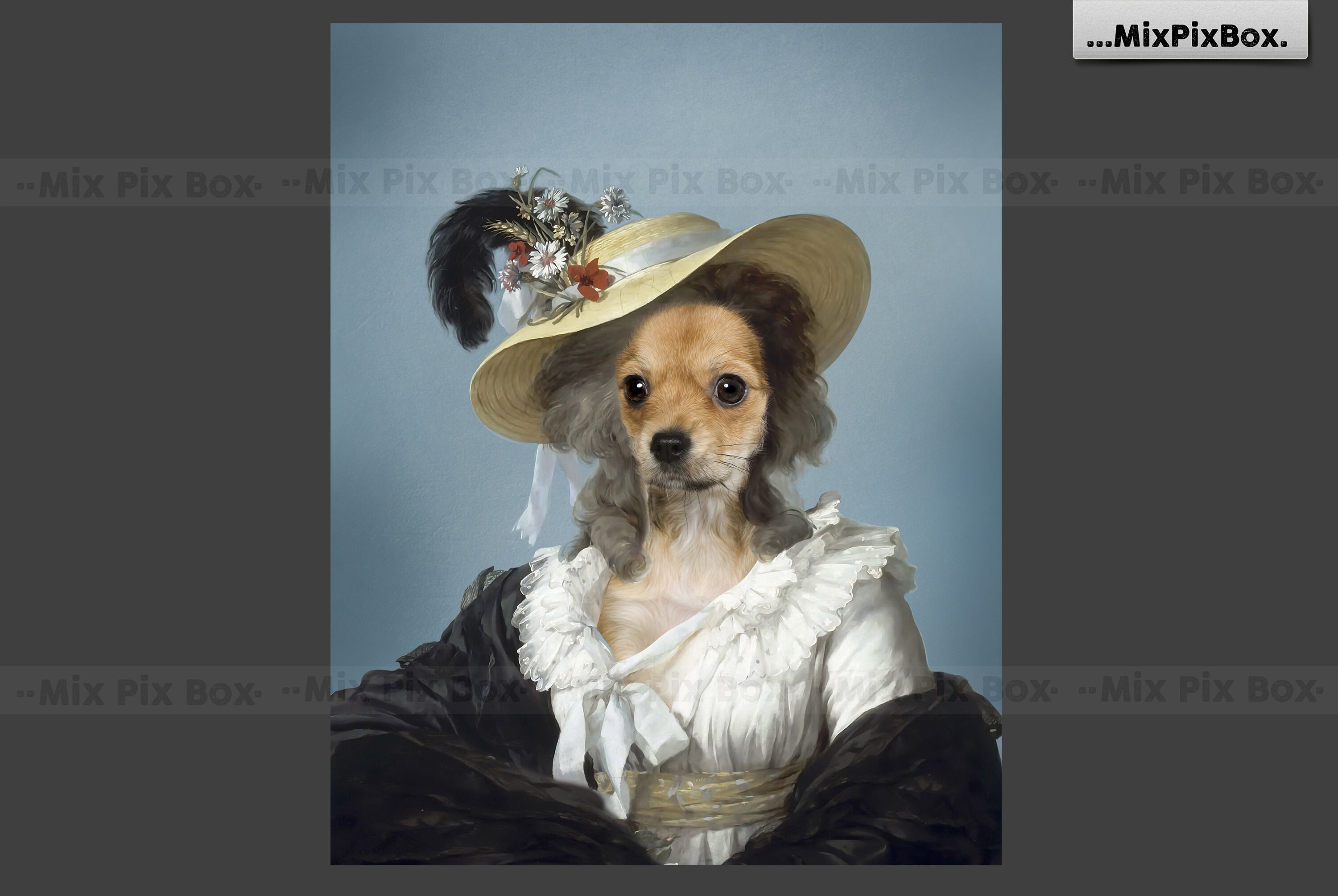 Pet portrait background template digital Etsy