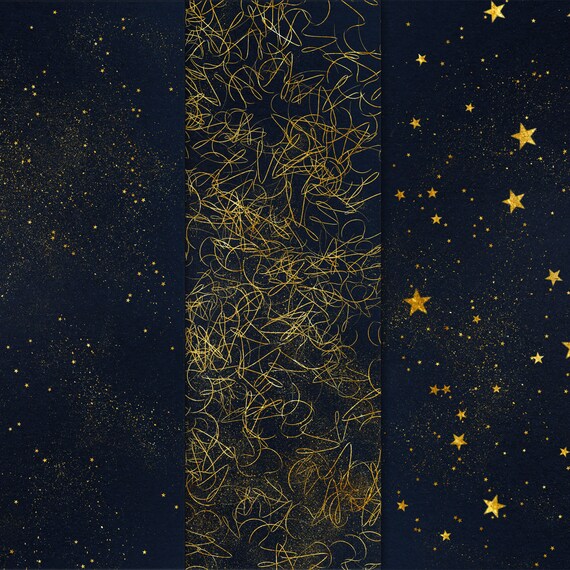 Download Starry Night Digital Paper Backgrounds Star Night Sky Digital Etsy