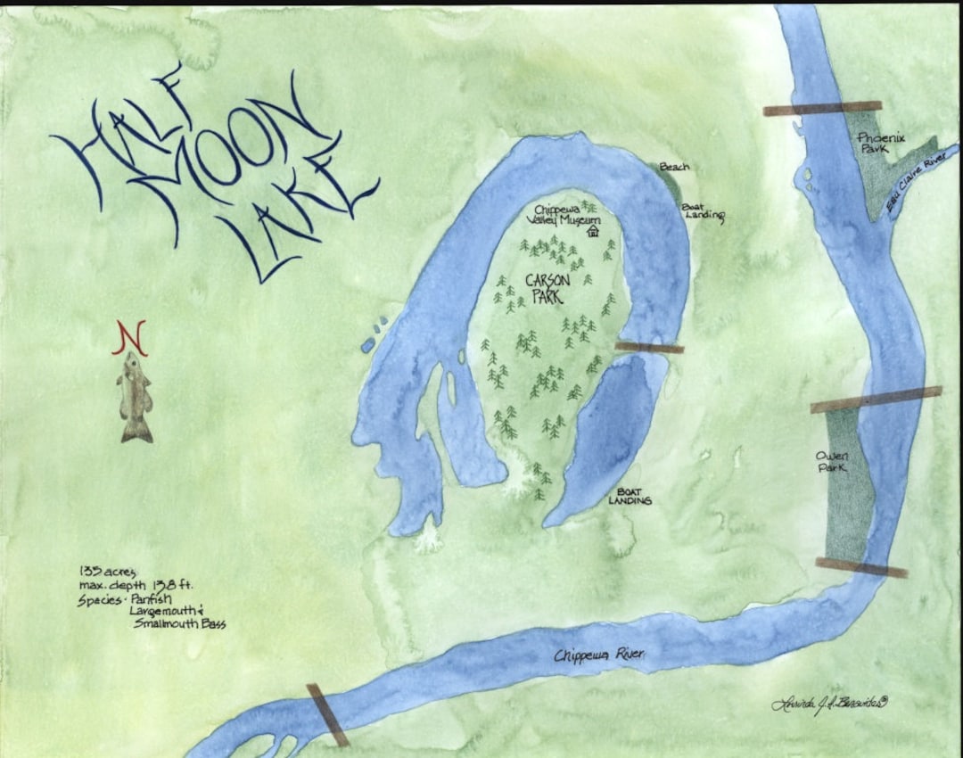 Half Moon Lake Eau Claire WI Print Of Original Etsy half-moon-lake-eau-claire-wi-print-of-original-etsy