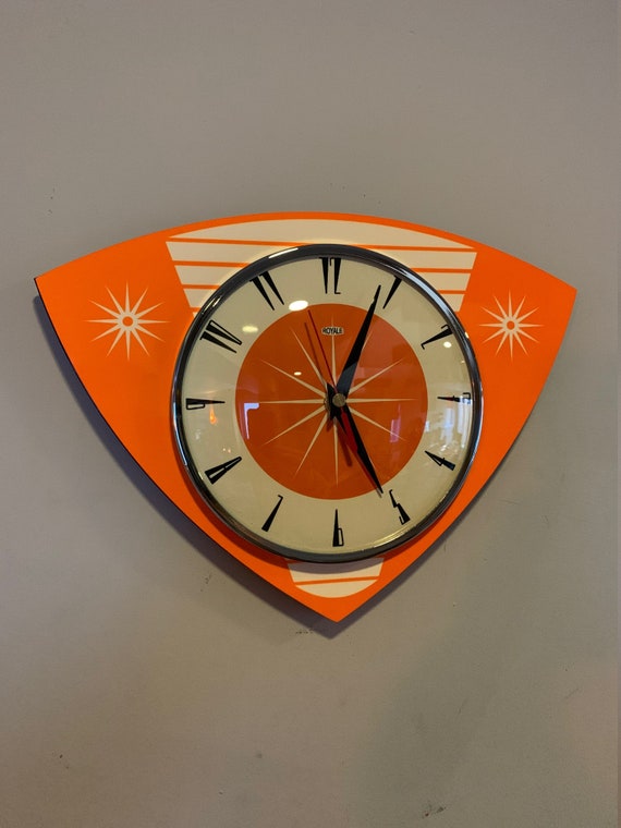 Home Décor Home & Living Clocks Midcentury Atomic Jetsons Retro style