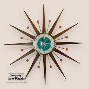 1950s Wood Clock - Etsy