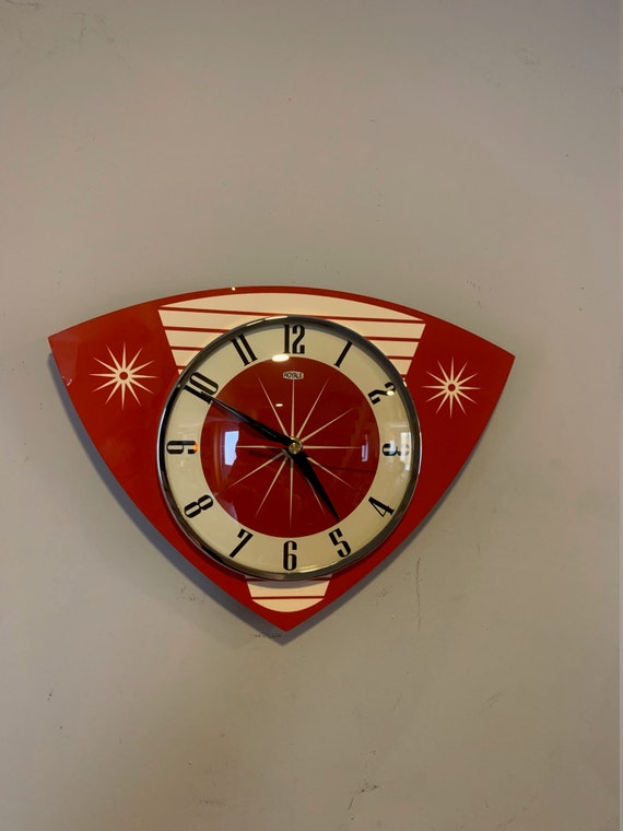 Home Décor Home & Living Clocks Midcentury Atomic Jetsons Retro style