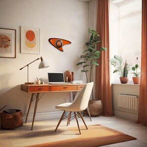 Mid Century Modern Retro Boomerang Wall Clock British Handmade ...