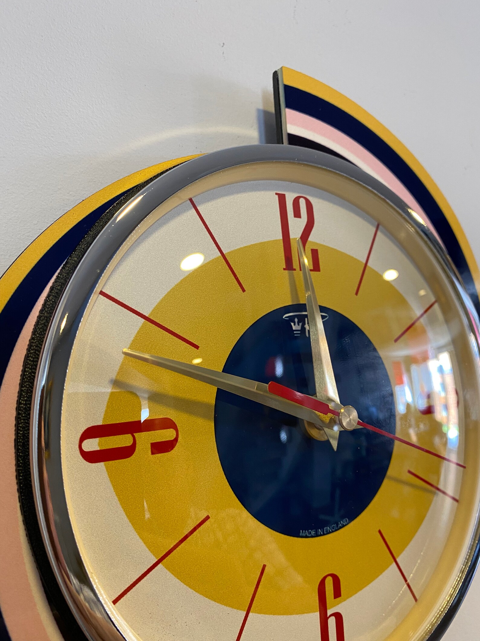 Colour Etched Spinning Meteor Caravan Wall Clock From Royale Etsy