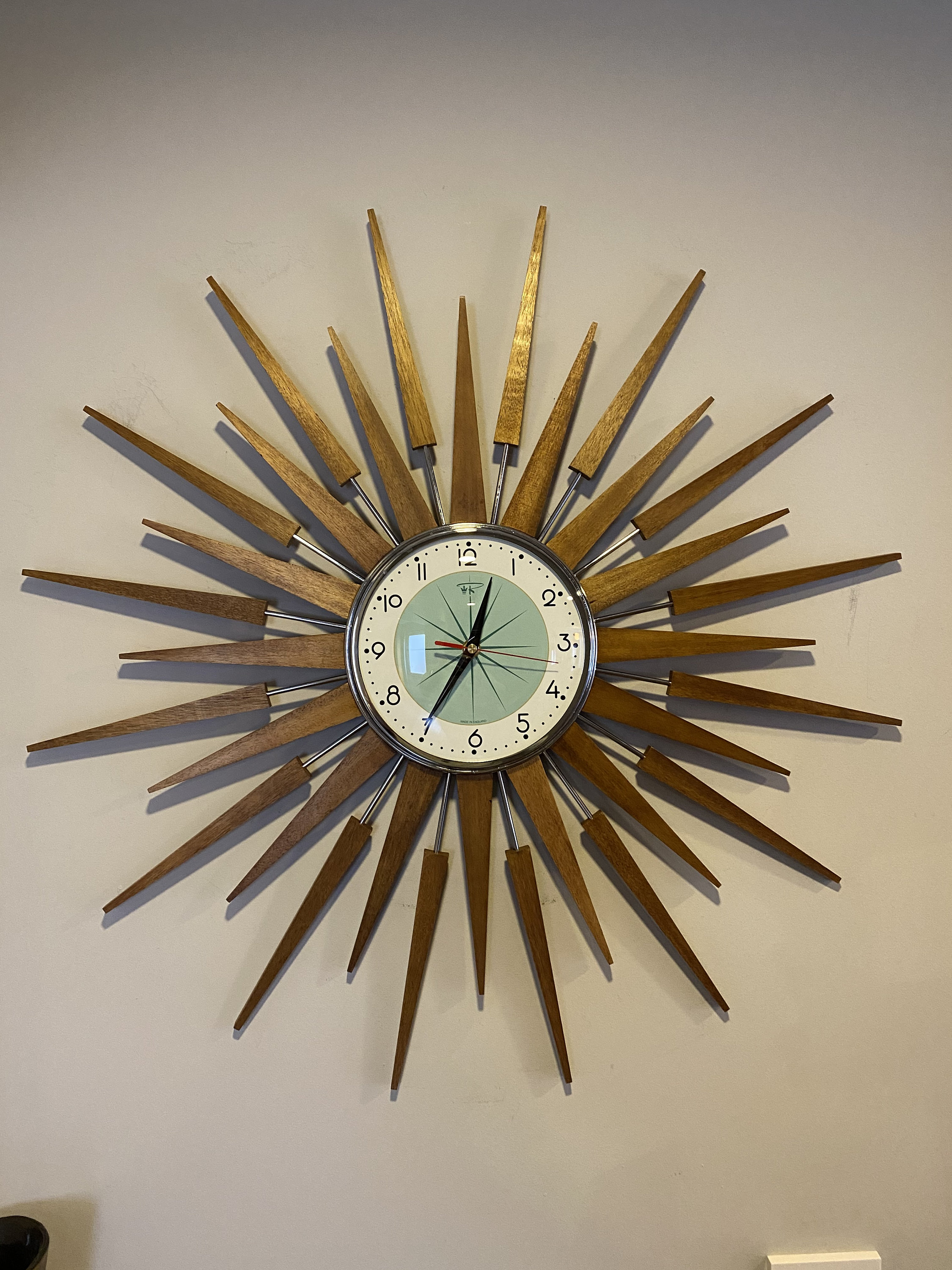 Elgin sunburst clock sale