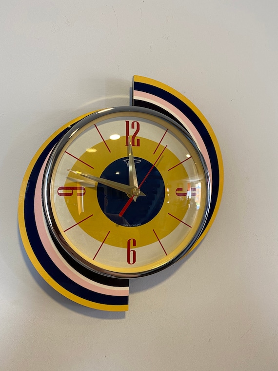 Home Décor Home & Living Clocks Midcentury Atomic Jetsons Retro style