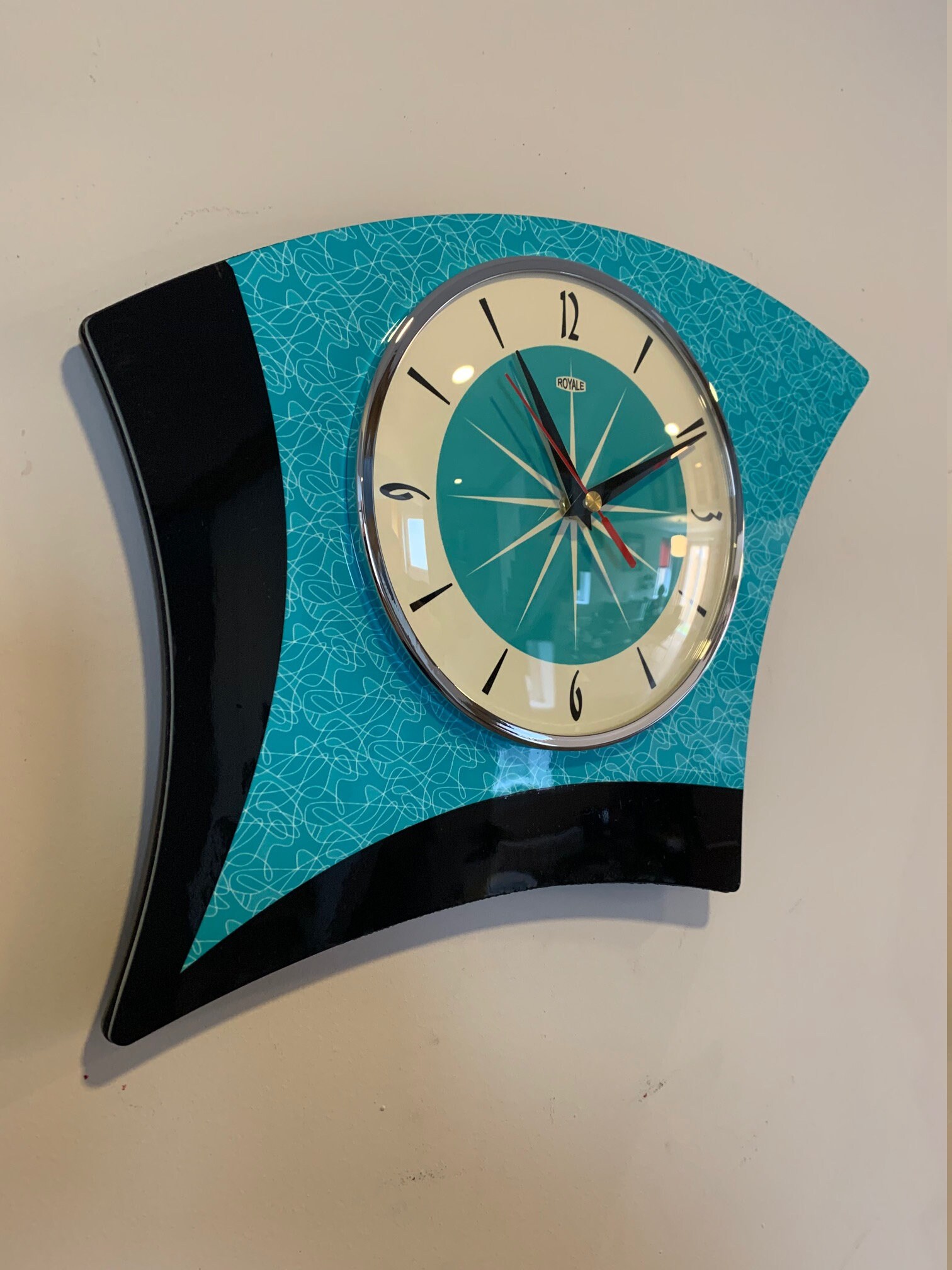 Home Décor Home & Living Clocks Midcentury Atomic Jetsons Retro style