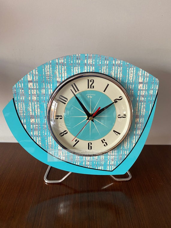 Handmade Mantle Clock From Royale Midcentury French Atomic Etsy