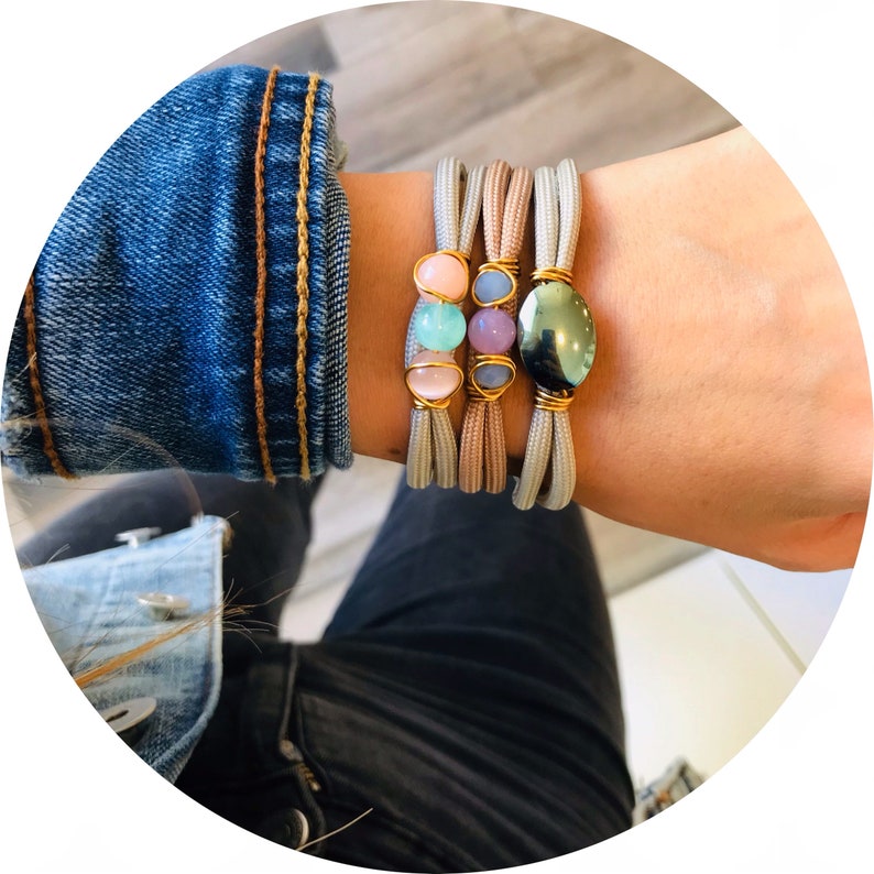 Simple cord stacklable bracelets
