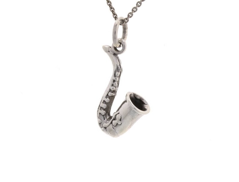 3D Alto Saxophone Necklace Sterling Silver 925 Jewelry Music Etsy