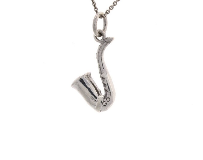 3D Alto Saxophone Necklace Sterling Silver 925 Jewelry Music Etsy